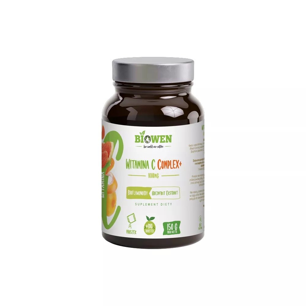 WITAMINA C COMPLEX (1000 mg) W PROSZKU BEZGLUTENOWA 150 g HEMPKING