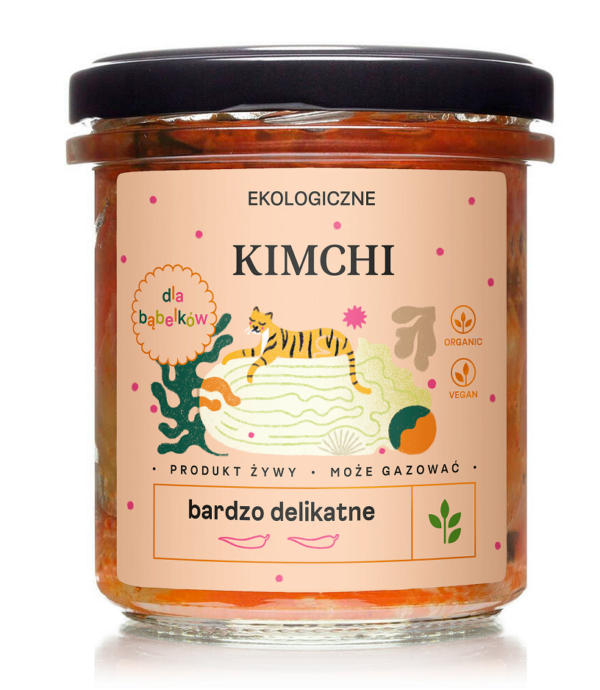 KIMCHI DLA BĄBELKÓW BIO 300 g - DELIKATNA (ZAKWASOWNIA)