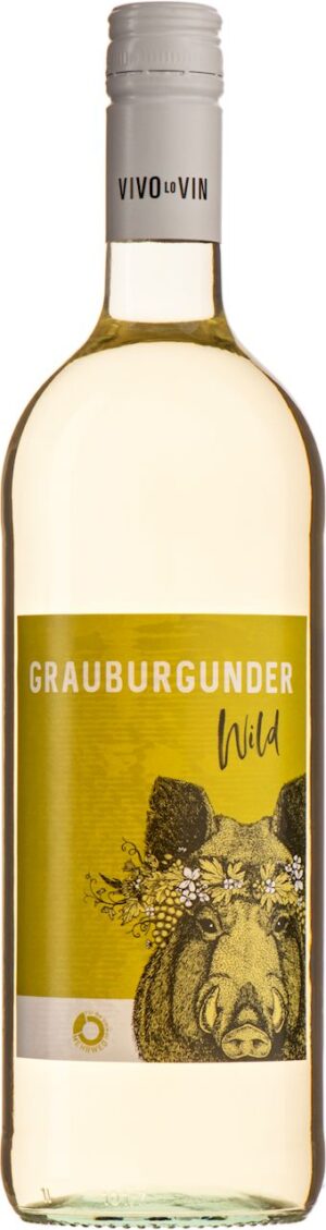 WINO BIAŁE WYTRAWNE GRAUBURGUNDER BIO 1 L (NIEMCY) - WILDWEIN