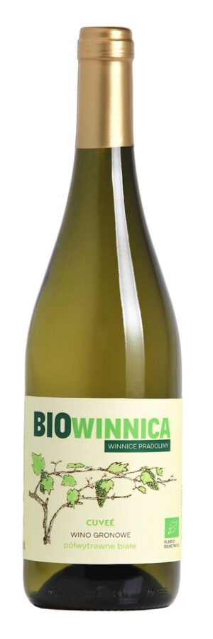 Wino białe półwytrawne Winnice Pradoliny BIO 750ml