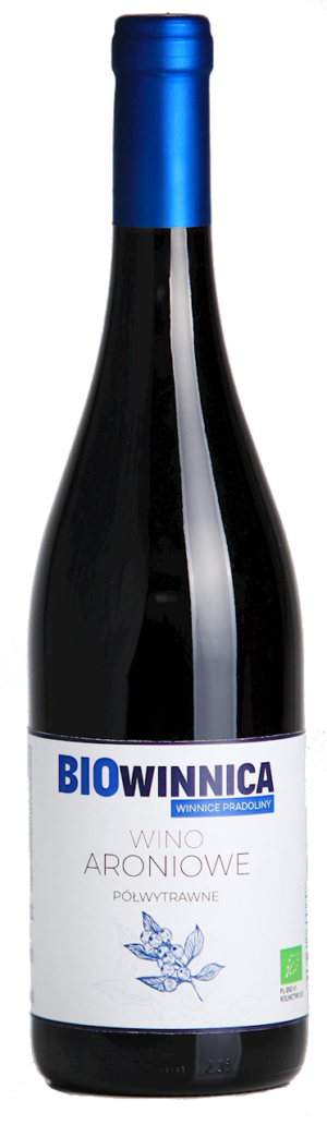 Wino aroniowe półwytrawne Winnice Pradoliny