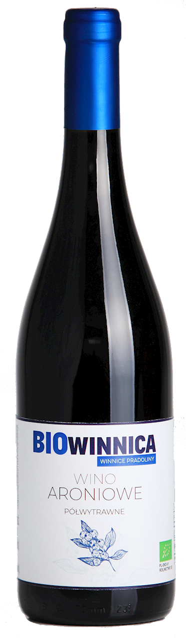 Wino aroniowe półwytrawne Winnice Pradoliny